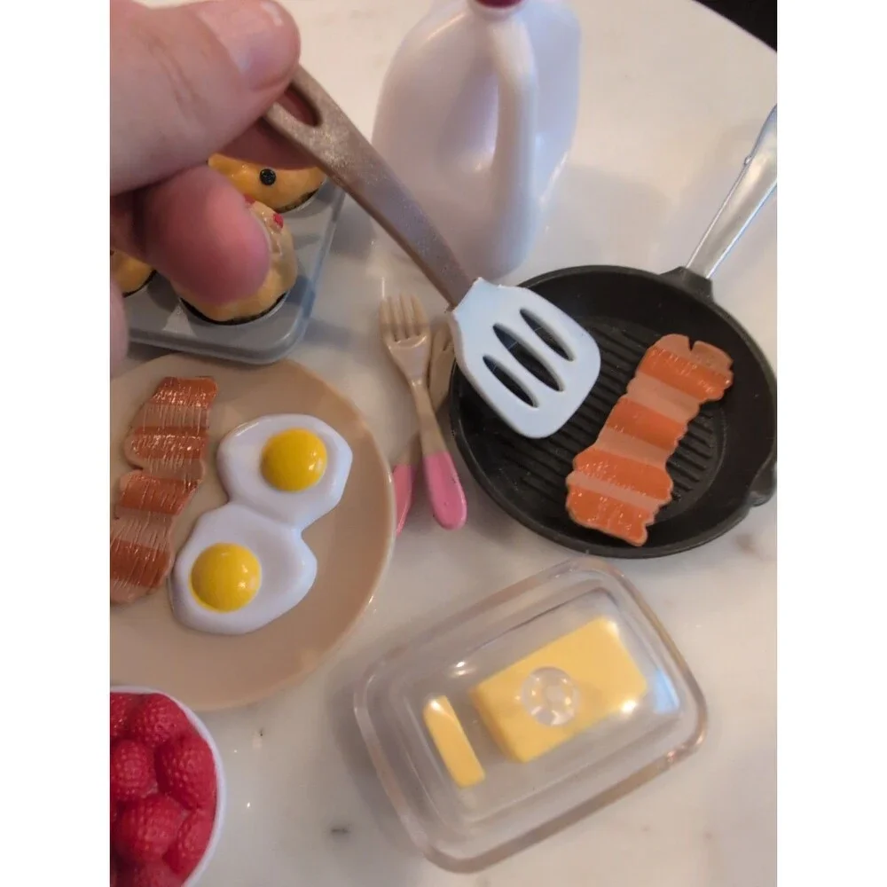 Miniatures Doll House Breakfast Buffet for Minis , dolls or American Dolls